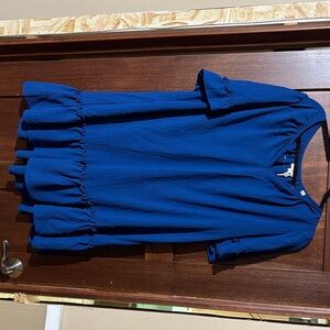 Max Studio Vibrant Blue Midi Dress